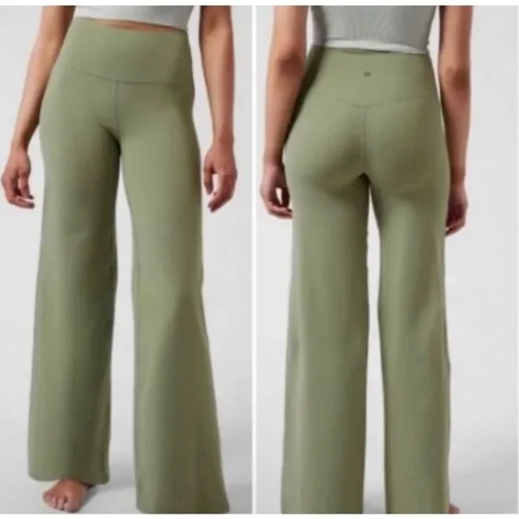 NWT Athleta Elation Wide Leg Pant Light Size L - Picture 1 of 7